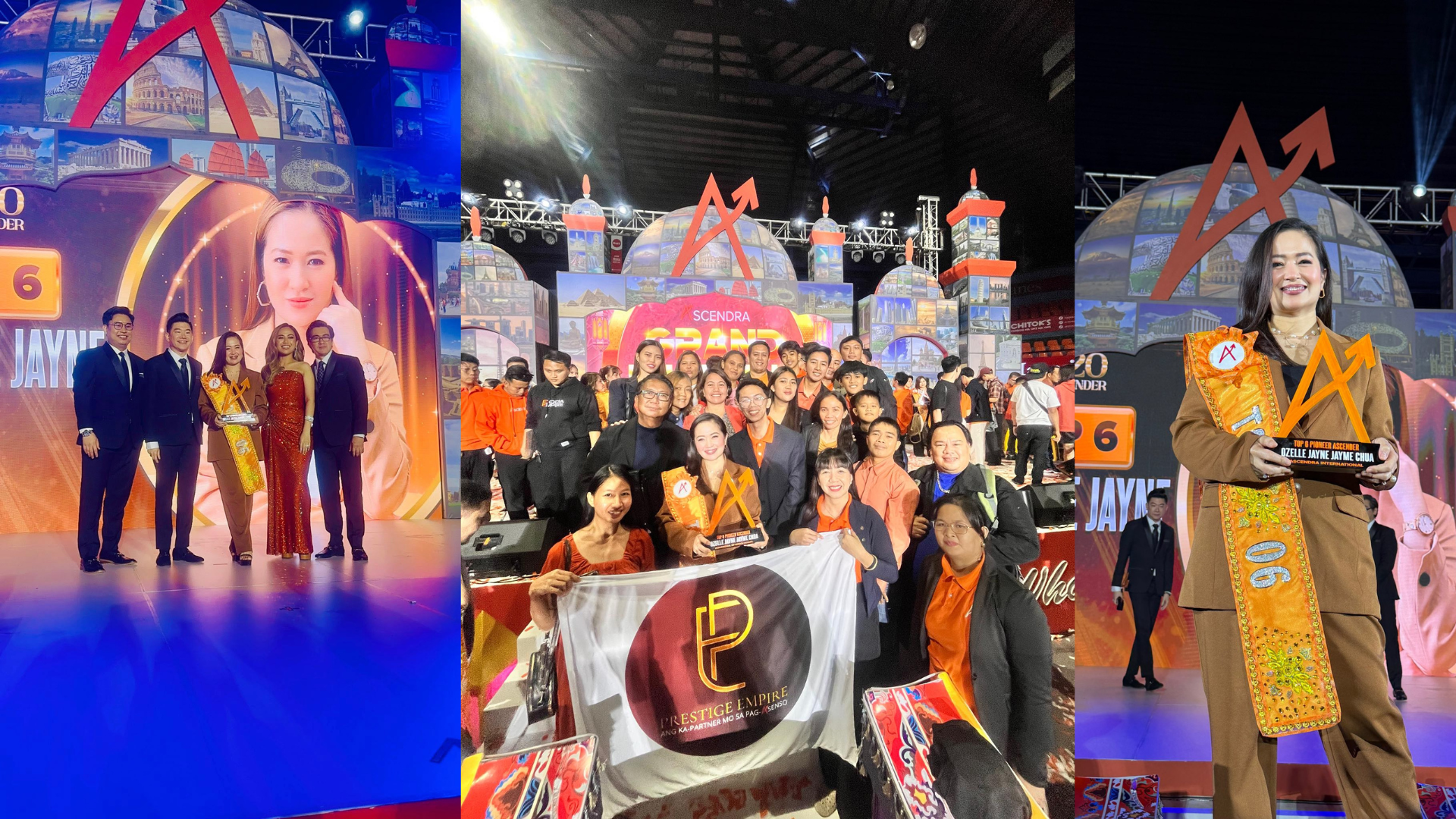 Team and founders gathered at Ascendra International event celebrating OJ Chua