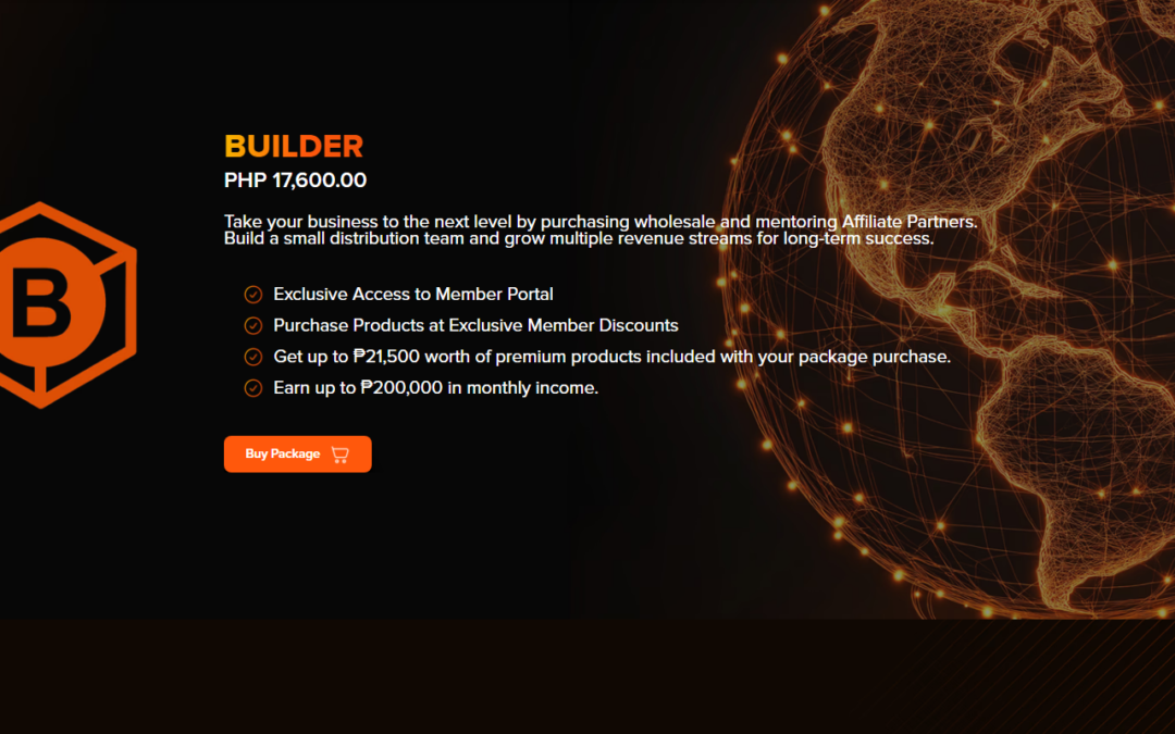 Wide image showing a digital member portal interface with package sections and product bundle visuals.