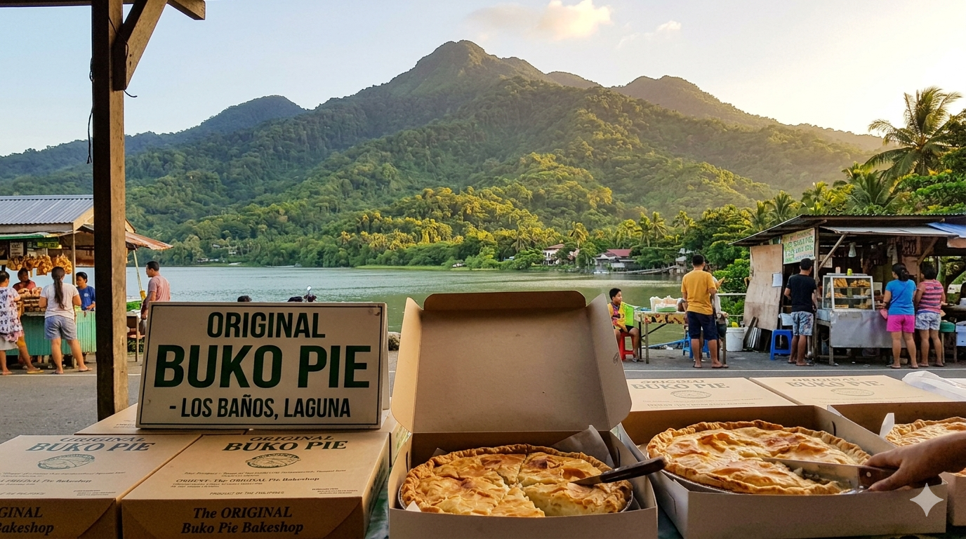 Buko pie with golden-baked pastry and tender coconut filling.