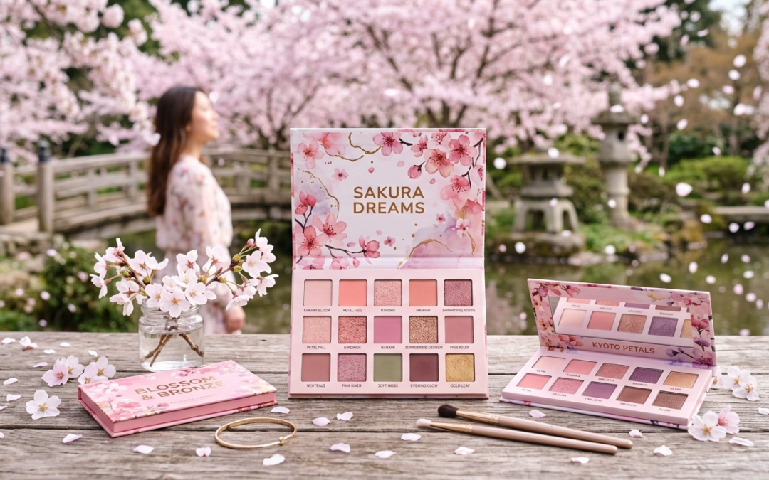 Cherry Blossom Inspired Eye Palettes