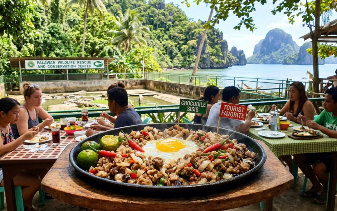 Crocodile Sisig (tourist-famous)