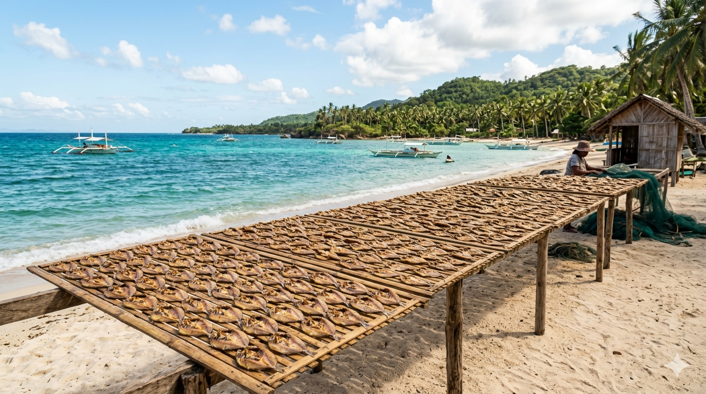 danggit-lamayo-cover. Photo of danggit lamayo arranged on a neutral surface