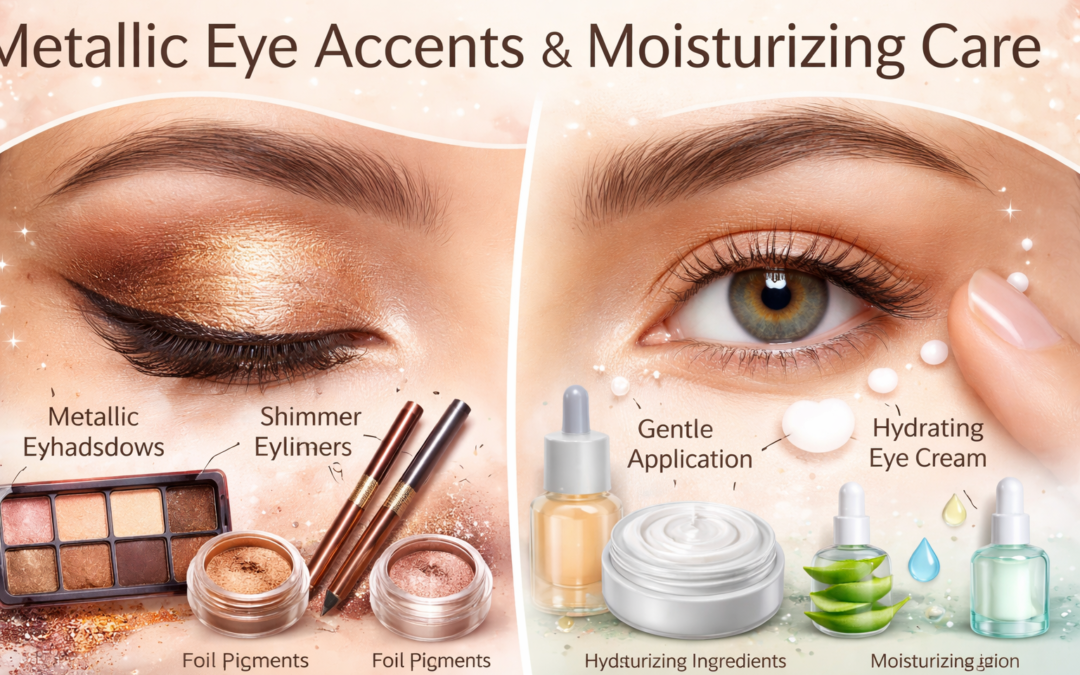 Metallic Eye Accents & Moisturizing Care