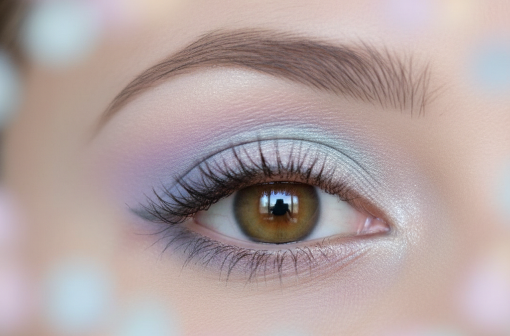 Soft Pastel Eyes & Minimal Eyeliner