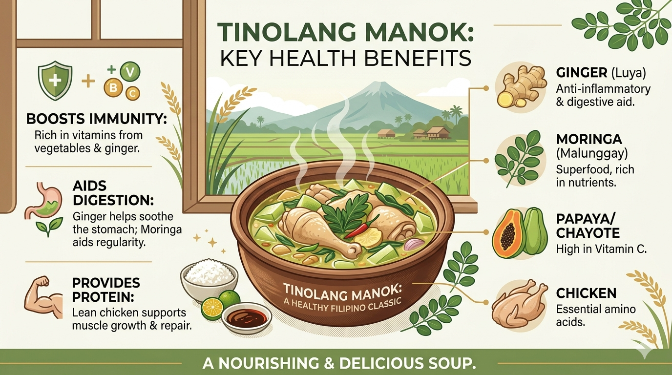 Illustration showing Tinola ingredients and their proportion in the soupFilename: